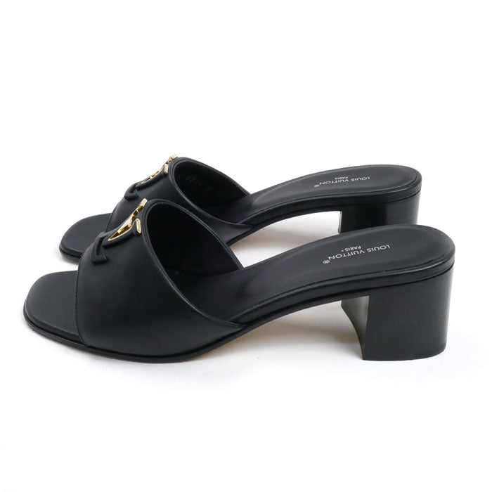 LOUIS VUITTON ルイ・ヴィトン LV マレ ミュール ブラック 1ACU2P SC0274 size 37 レディース【中古】