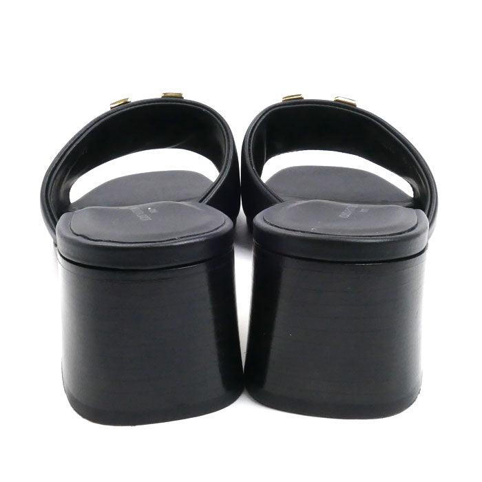 LOUIS VUITTON ルイ・ヴィトン LV マレ ミュール ブラック 1ACU2P SC0274 size 37 レディース【中古】