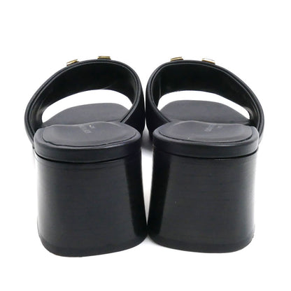 LOUIS VUITTON ルイ・ヴィトン LV マレ ミュール ブラック 1ACU2P SC0274 size 37 レディース【中古】