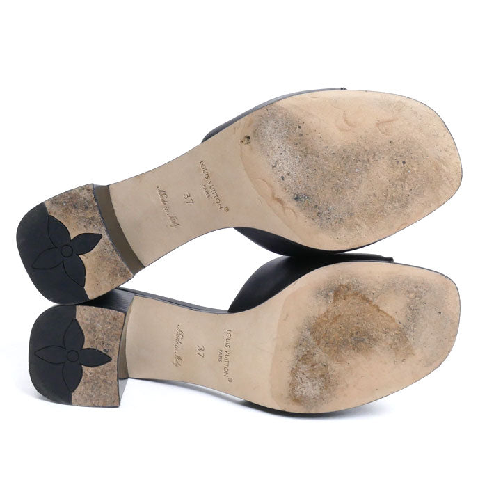 LOUIS VUITTON ルイ・ヴィトン LV マレ ミュール ブラック 1ACU2P SC0274 size 37 レディース【中古】