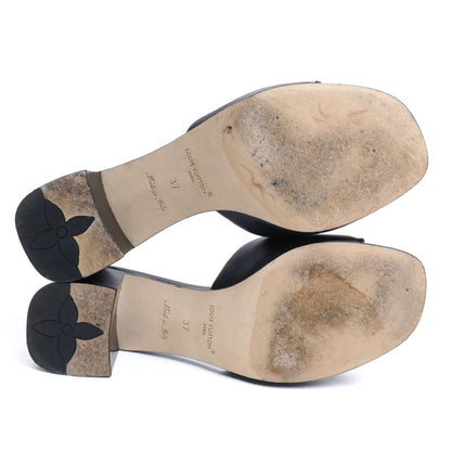 LOUIS VUITTON ルイ・ヴィトン LV マレ ミュール ブラック 1ACU2P SC0274 size 37 レディース【中古】