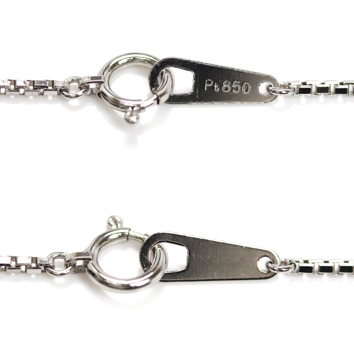 Pt850プラチナ ネックレス ベネチアン 5.5g 43cm レディース【中古】
