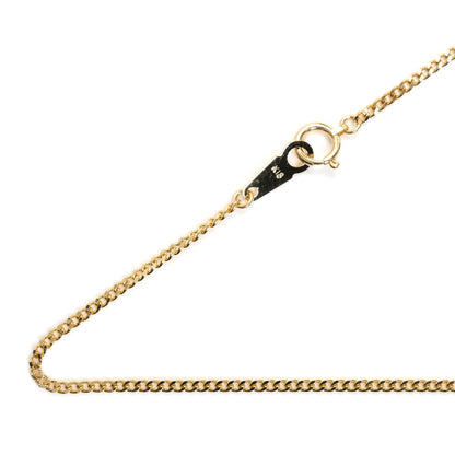 K18YG イエローゴールド ネックレス 喜平2面カット 5.0g 50cm レディース【中古】