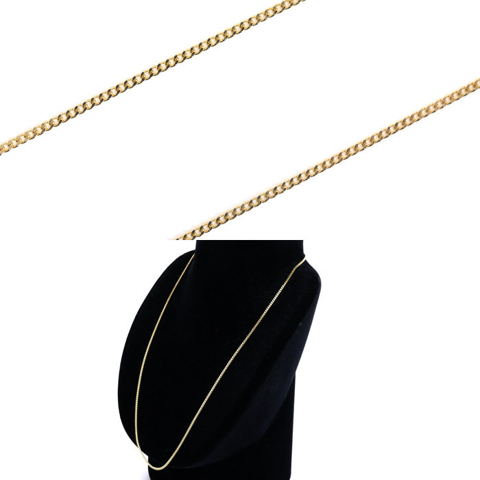 K18YG イエローゴールド ネックレス 喜平2面カット 5.0g 50cm レディース【中古】