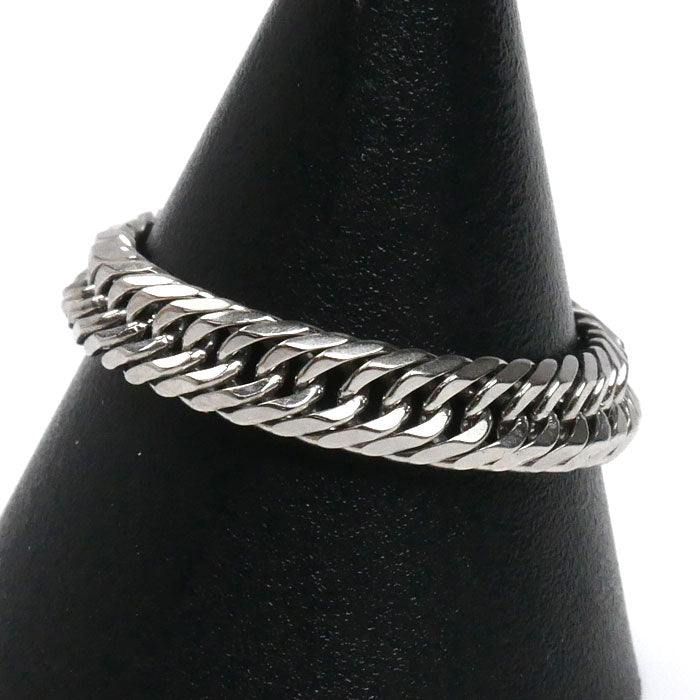 Pt900プラチナ 8面トリプルカット リング・指輪 17号 3.4g メンズ【中古】