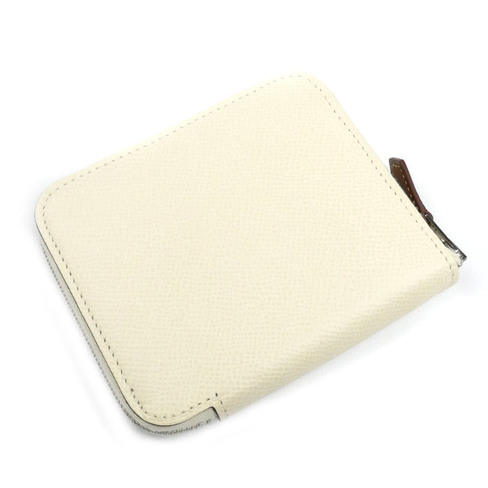 HERMES エルメス アザップコンパクト シルクイン 二つ折り財布 クレ×コルヴェール Z刻印（2021）コインケース レディース【中古】【美品】
