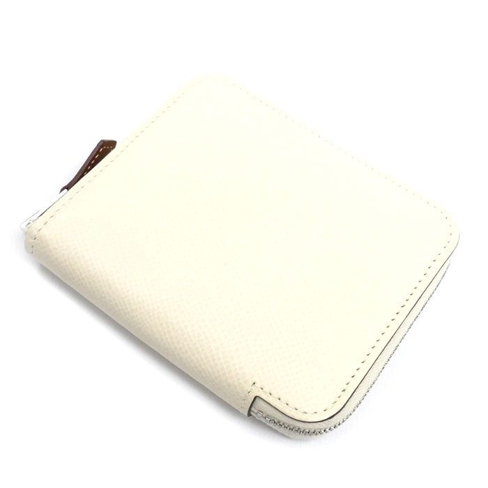 HERMES エルメス アザップコンパクト シルクイン 二つ折り財布 クレ×コルヴェール Z刻印（2021）コインケース レディース【中古】【美品】