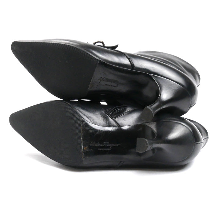 Salvatore Ferragamo サルヴァトーレフェラガモ ブーティ ブラック size 6 アンクルブーツ レディース DU30364 73 ６C【中古】