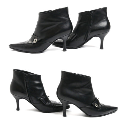 Salvatore Ferragamo サルヴァトーレフェラガモ ブーティ ブラック size 6 アンクルブーツ レディース DU30364 73 ６C【中古】
