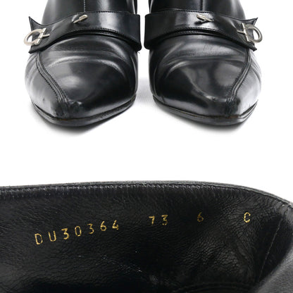 Salvatore Ferragamo サルヴァトーレフェラガモ ブーティ ブラック size 6 アンクルブーツ レディース DU30364 73 ６C【中古】