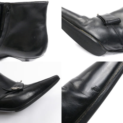 Salvatore Ferragamo サルヴァトーレフェラガモ ブーティ ブラック size 6 アンクルブーツ レディース DU30364 73 ６C【中古】