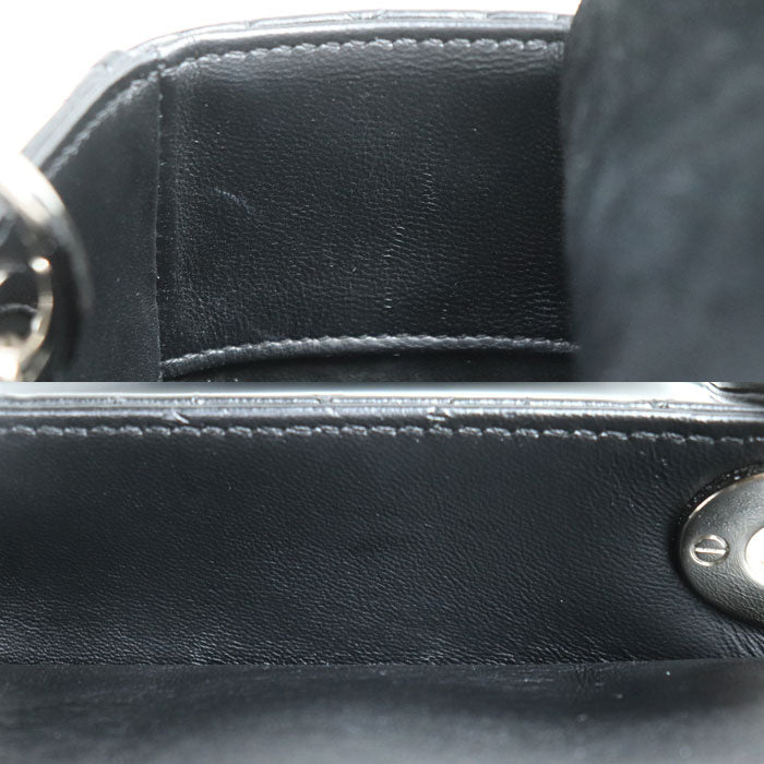 Christian Dior クリスチャンディオール レディディオール カナージュ ミディアム ハンドバッグ ブラック M0565PNGE_M900 レディース【中古】