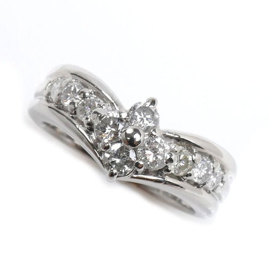 Pt900プラチナ リング・指輪 ダイヤモンド0.54ct 7号 5.7g レディース【中古】【美品】