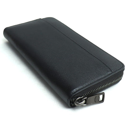 COACH コーチ アコーディオンウォレット 長財布 ラウンドファスナー ブラック CJ884 メンズ【中古】