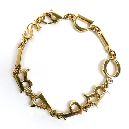 Christian Dior クリスチャンディオール GP DIORPARIS ロゴ ブレスレット 19cm レディース【中古】