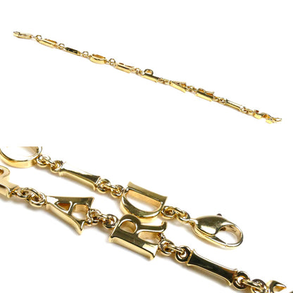 Christian Dior クリスチャンディオール GP DIORPARIS ロゴ ブレスレット 19cm レディース【中古】