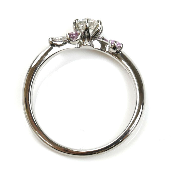 LUCIE ルシエ Pt950プラチナ リング・指輪 ダイヤモンド0.240ct 8号 2.8g レディース【中古】【美品】