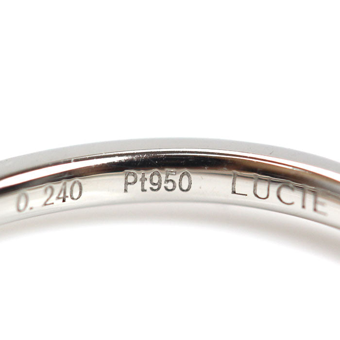 LUCIE ルシエ Pt950プラチナ リング・指輪 ダイヤモンド0.240ct