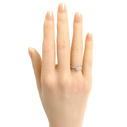 LUCIE ルシエ Pt950プラチナ リング・指輪 ダイヤモンド0.240ct 8号 2.8g レディース【中古】【美品】