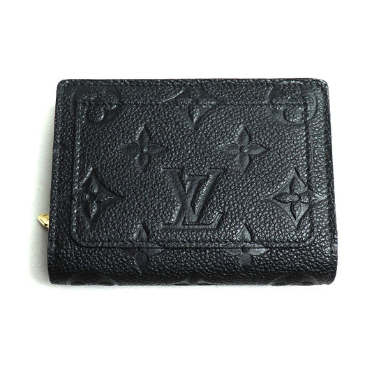 LOUIS VUITTON ルイ・ヴィトン ポルトフォイユ クレア 二つ折り財布 アンプラント ノワール M80151 ICチップ レディース【未使用】【買取品】