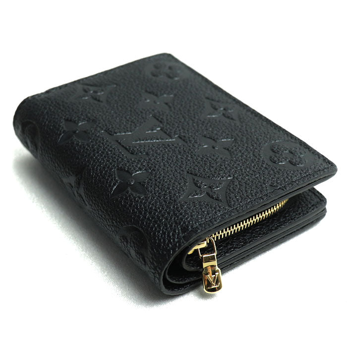 LOUIS VUITTON ルイ・ヴィトン ポルトフォイユ クレア 二つ折り財布 アンプラント ノワール M80151 ICチップ レディース【未使用】【買取品】