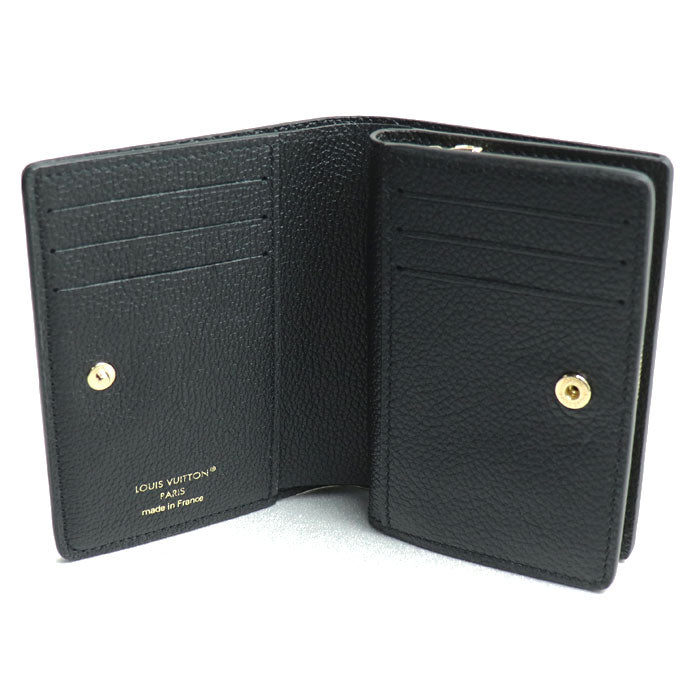 LOUIS VUITTON ルイ・ヴィトン ポルトフォイユ クレア 二つ折り財布 アンプラント ノワール M80151 ICチップ レディース【未使用】【買取品】