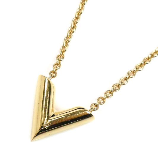 LOUIS VUITTON ルイ・ヴィトン メタル エセンシャル V ネックレス M61083 OB0291 41～46cm レディース【中古】