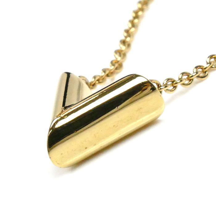 LOUIS VUITTON ルイ・ヴィトン メタル エセンシャル V ネックレス M61083 OB0291 41～46cm レディース【中古】