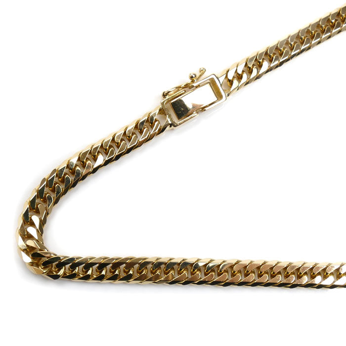 K18YG イエローゴールド ネックレス 喜平6面Wカット 50.0g 60cm メンズ【中古】