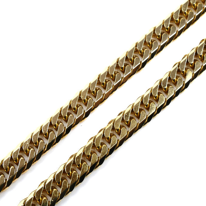K18YG イエローゴールド ネックレス 喜平6面Wカット 50.0g 60cm メンズ【中古】