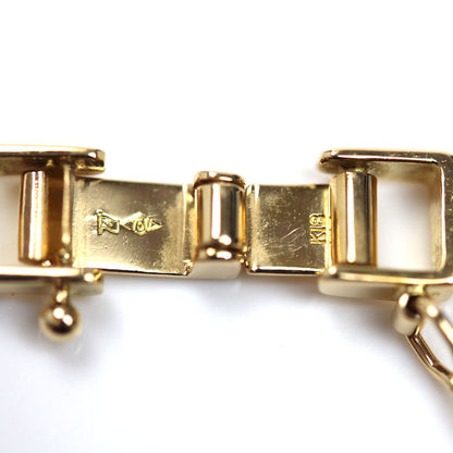 K18YG イエローゴールド ネックレス 喜平6面Wカット 50.0g 60cm メンズ【中古】