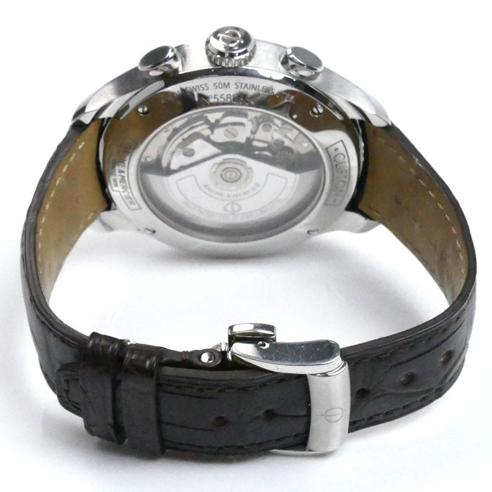 Baume & Mercier ボーム＆メルシェ クリフトン クロノグラフ 腕時計 自動巻き MOA10129 メンズ【中古】