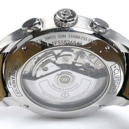 Baume & Mercier ボーム＆メルシェ クリフトン クロノグラフ 腕時計 自動巻き MOA10129 メンズ【中古】