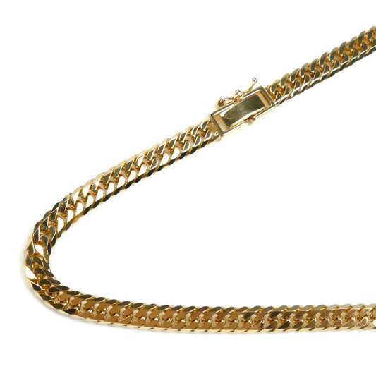 K18YG イエローゴールド ネックレス 喜平6面Wカット 31g 50cm メンズ【中古】