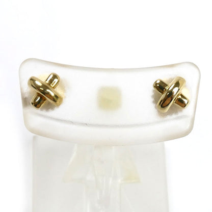 TIFFANY&Co. ティファニー K18YG イエローゴールド クロスステッチ ピアス 1.3g レディース【中古】