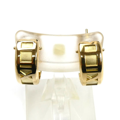 TIFFANY&Co. ティファニー K18YG イエローゴールド アトラスフープ ピアス 11.9g レディース【中古】【美品】