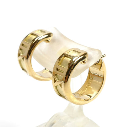 TIFFANY&Co. ティファニー K18YG イエローゴールド アトラスフープ ピアス 11.9g レディース【中古】【美品】