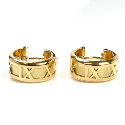 TIFFANY&Co. ティファニー K18YG イエローゴールド アトラスフープ ピアス 11.9g レディース【中古】【美品】