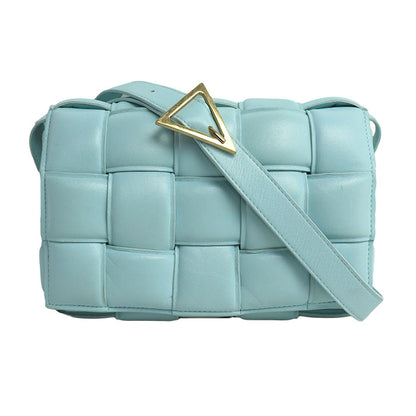 BOTTEGAVENETA ボッテガヴェネタ パデット カセット ショルダーバッグ アジュール/水色 591970 レディース【中古】