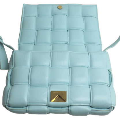 BOTTEGAVENETA ボッテガヴェネタ パデット カセット ショルダーバッグ アジュール/水色 591970 レディース【中古】