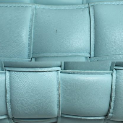 BOTTEGAVENETA ボッテガヴェネタ パデット カセット ショルダーバッグ アジュール/水色 591970 レディース【中古】