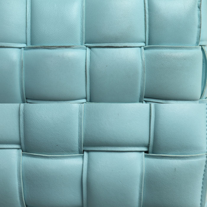 BOTTEGAVENETA ボッテガヴェネタ パデット カセット ショルダーバッグ アジュール/水色 591970 レディース【中古】