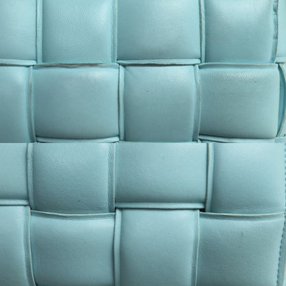 BOTTEGAVENETA ボッテガヴェネタ パデット カセット ショルダーバッグ アジュール/水色 591970 レディース【中古】