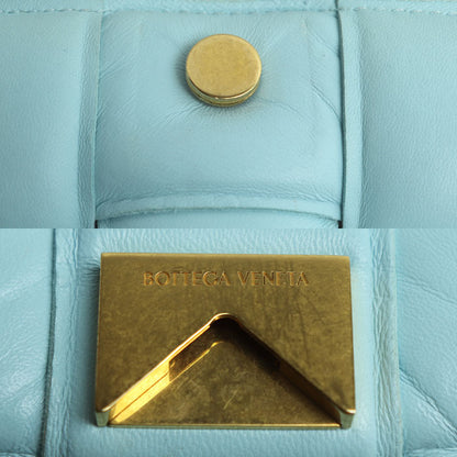 BOTTEGAVENETA ボッテガヴェネタ パデット カセット ショルダーバッグ アジュール/水色 591970 レディース【中古】