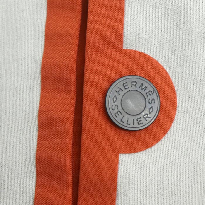 HERMES エルメス セリエ パーカー ライトグレー系 S メンズ【中古】