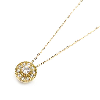 festaria K18YG イエローゴールド WISH UPON A STAR ネックレス ダイヤモンド0.06ct/0.06ct 1.4g 40cm レディース【中古】