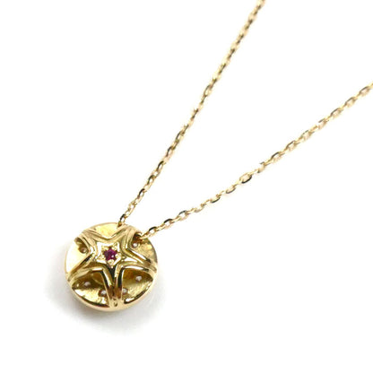 festaria K18YG イエローゴールド WISH UPON A STAR ネックレス ダイヤモンド0.06ct/0.06ct 1.4g 40cm レディース【中古】