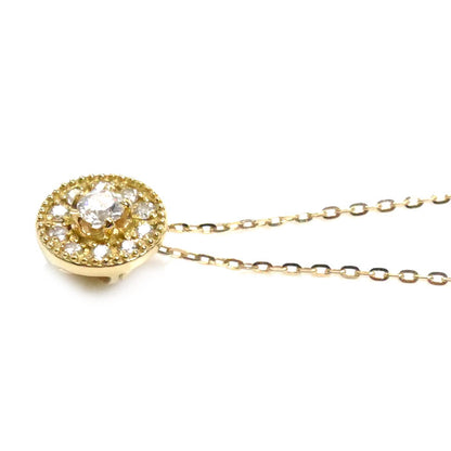 festaria K18YG イエローゴールド WISH UPON A STAR ネックレス ダイヤモンド0.06ct/0.06ct 1.4g 40cm レディース【中古】