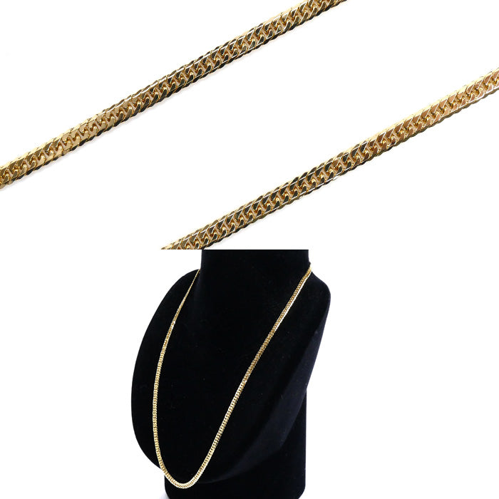 K18YG イエローゴールド ネックレス 喜平6面Wカット 20.1g 50cm メンズ【中古】