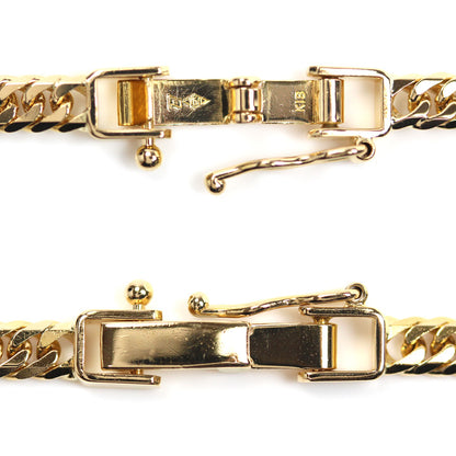 K18YG イエローゴールド ネックレス 喜平6面Wカット 20.1g 50cm メンズ【中古】